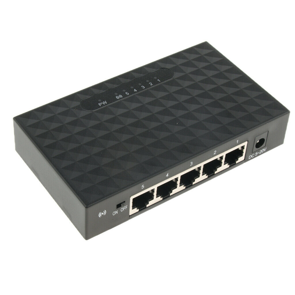 5 Port RJ45 Network Hub Switch 5 Port RJ45 Network Hub Switch